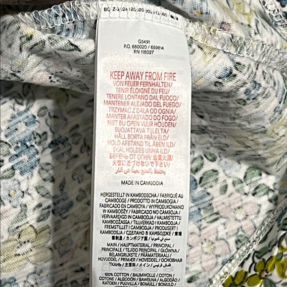 Mini Boden Ditsy Floral Long Sleeve Top Multi Color Size 10-11Y Lace Pan Collar - Picture 7 of 7